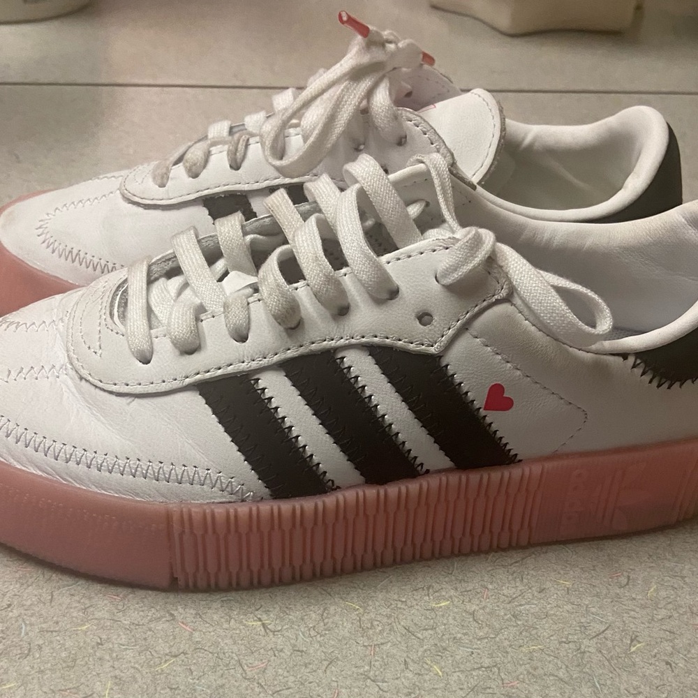 Adidas , pink heart valentines addition…
